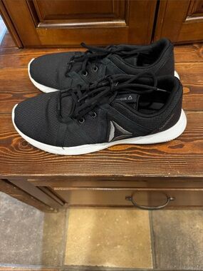 Reebok Women’s Black and White Low-Top Athletic Sneakers